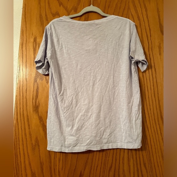 Marine Layer Soft Gray V-Neck Tee - Picture 3 of 10